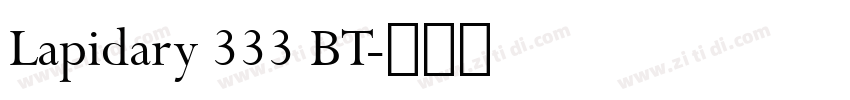 Lapidary 333 BT字体转换